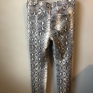 Liverpool faux suede python ankle pants